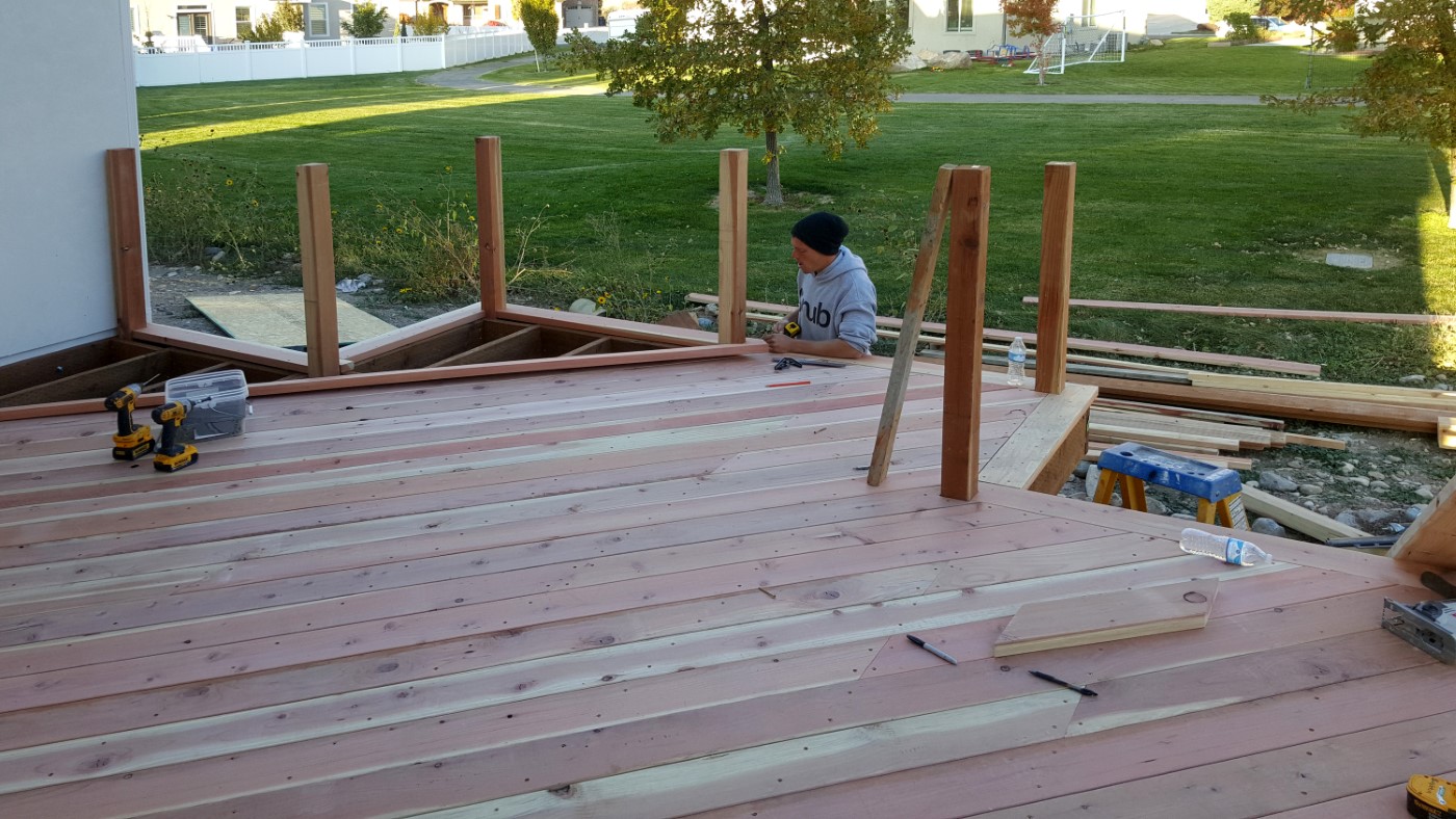 Elevated Wooden Deck